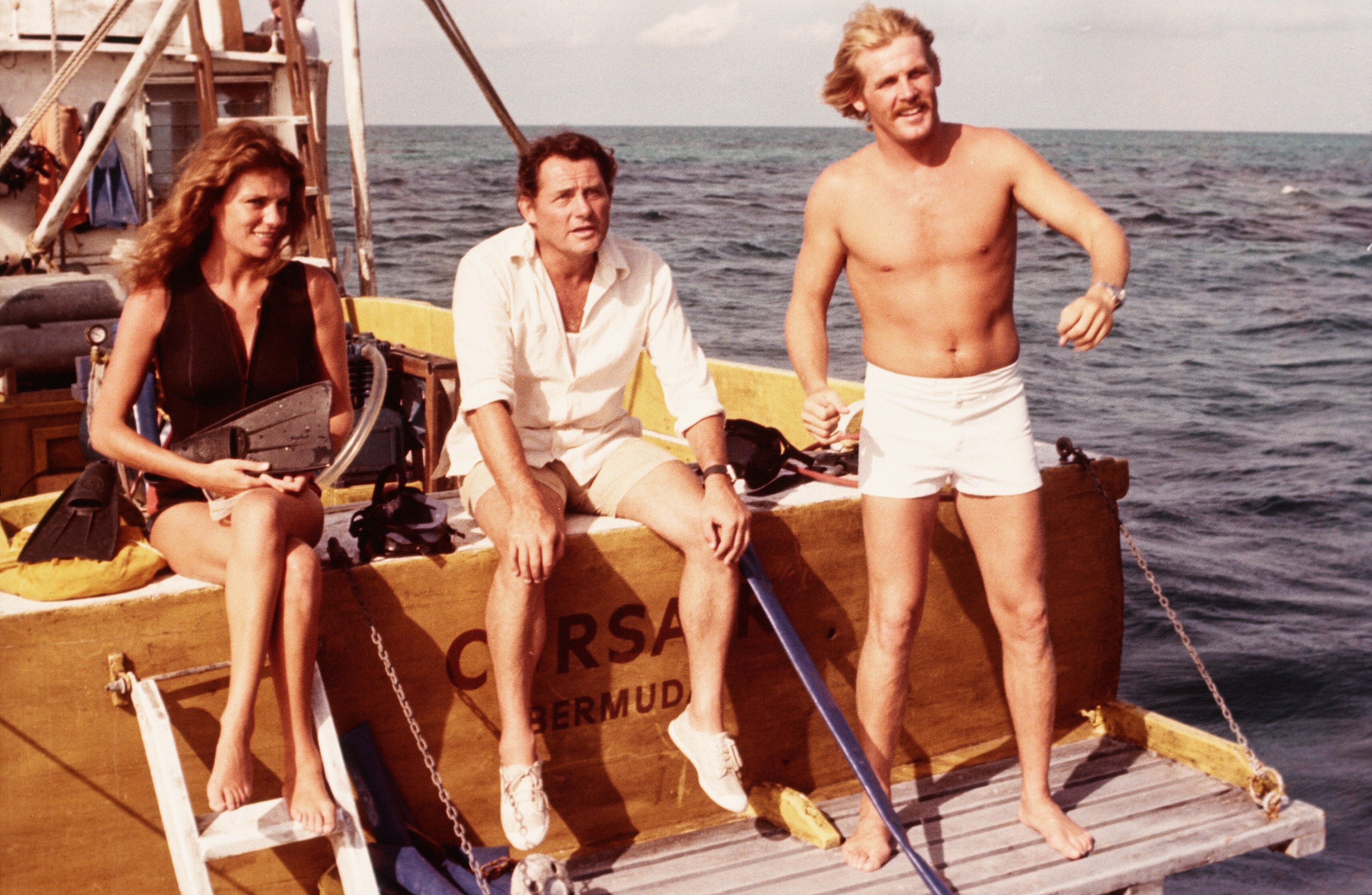 Still of Jacqueline Bisset, Nick Nolte and Robert Shaw in The Deep (1977)