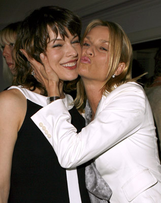 Milla Jovovich and Nicollette Sheridan