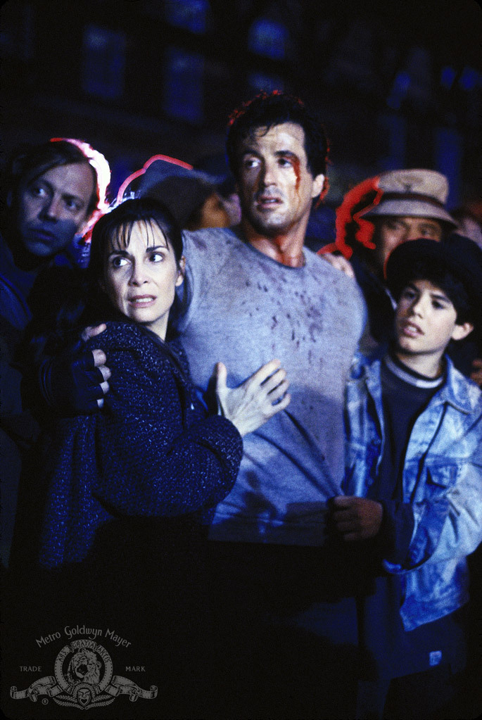 Still of Sylvester Stallone, Talia Shire and Sage Stallone in Rocky V (1990)