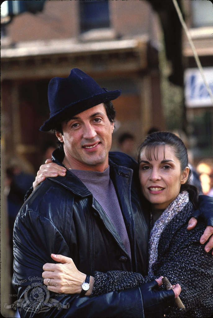 Still of Sylvester Stallone and Talia Shire in Rocky V (1990)