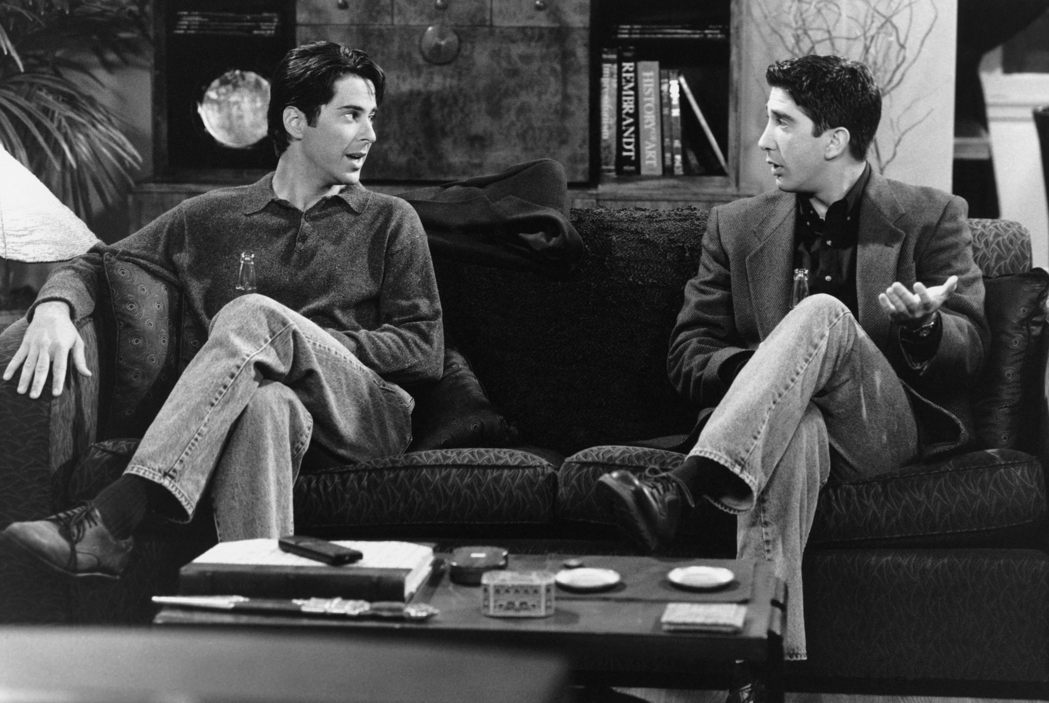 David Schwimmer and Jonathan Silverman