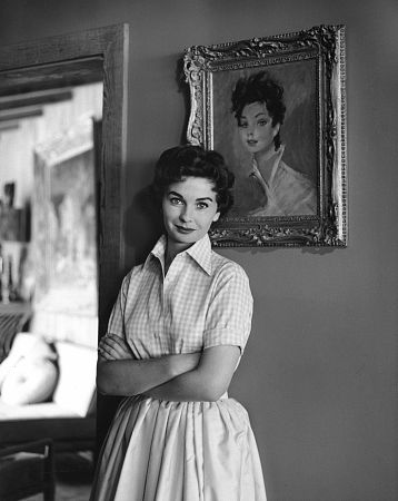 Jean Simmons at Home 4/14/1955