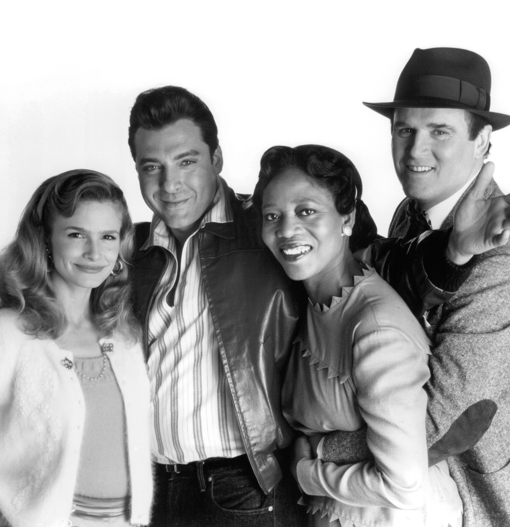 Still of Charles Grodin, Kyra Sedgwick, Tom Sizemore and Alfre Woodard in Heart and Souls (1993)
