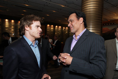Jimmy Smits and Michael C. Hall at event of The 61st Primetime Emmy Awards (2009)