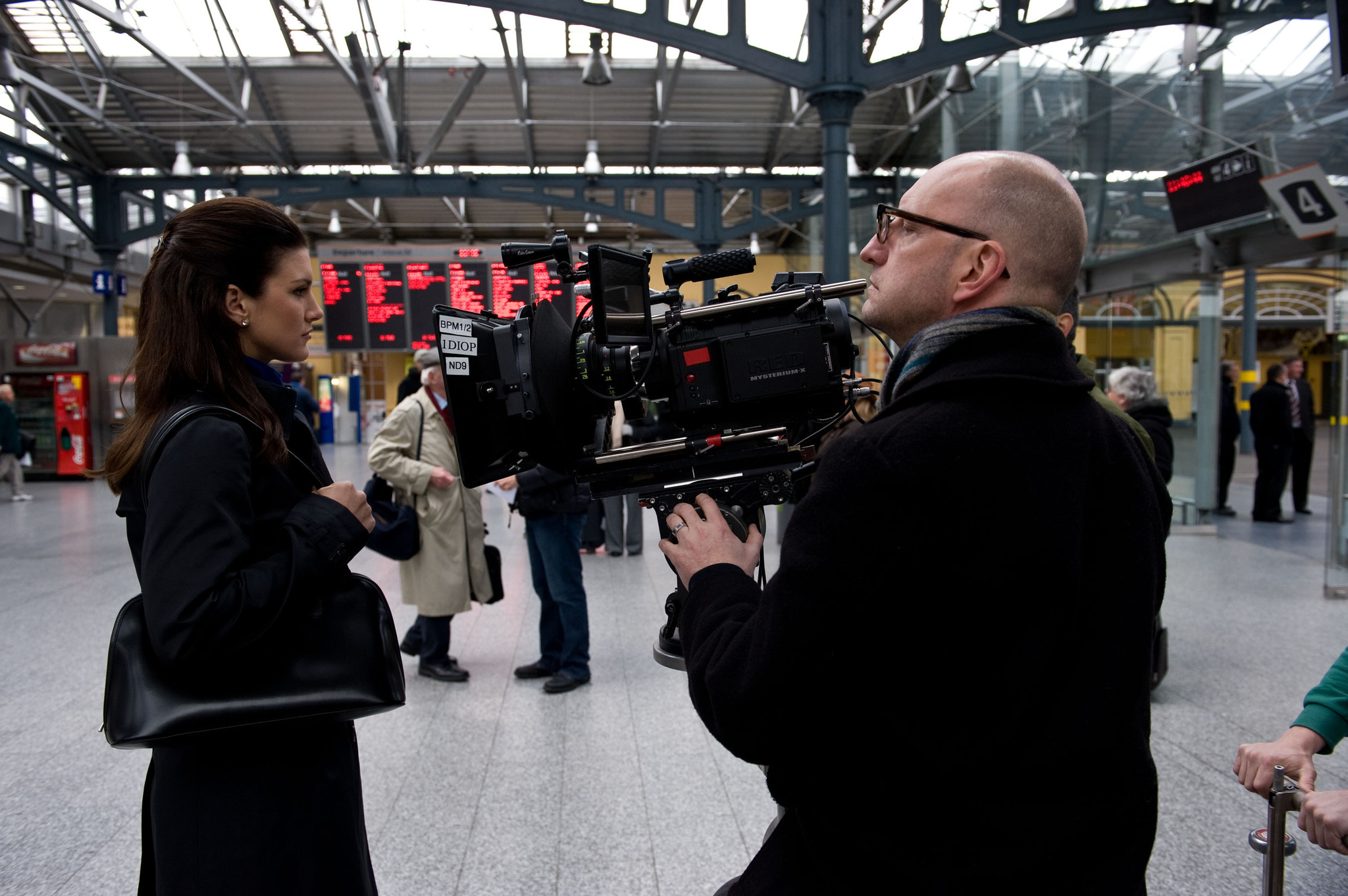 Still of Steven Soderbergh and Gina Carano in Melori Kein. Prarasta kontrole (2011)