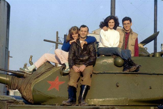 Still of Bill Murray, Harold Ramis, Sean Young and P.J. Soles in Stripes (1981)