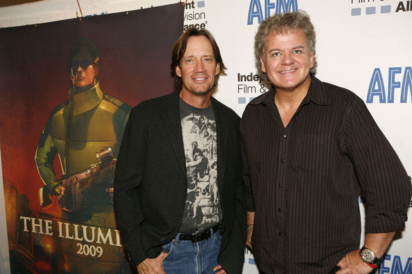 Actor Kevin Sorbo and director David Winning attend 2008 AFM - 'The Illuminati' Press Conference at Loews Hotel on November 10, 2008 in Santa Monica, California.