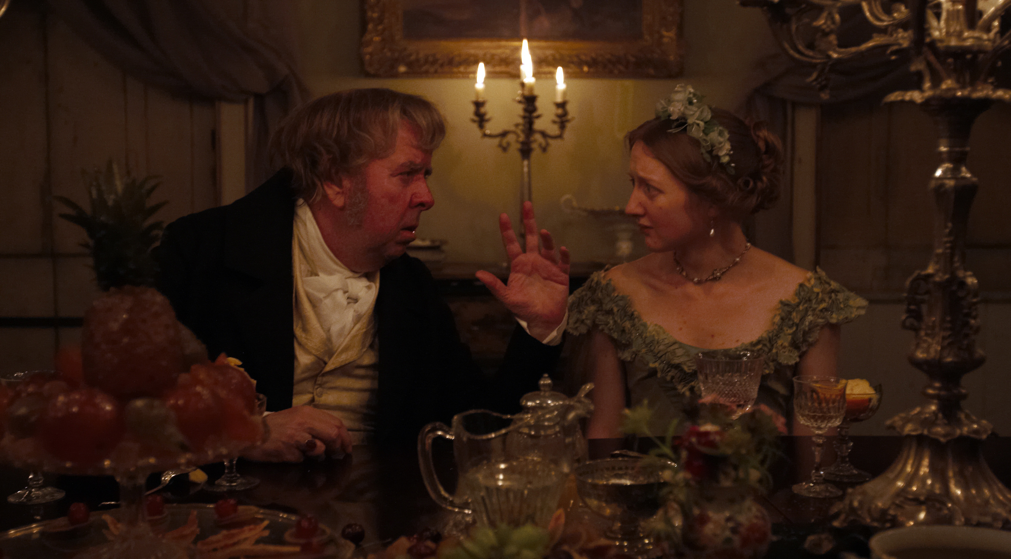 Still of Timothy Spall and Eleanor Yates in Mr. Turner (2014)