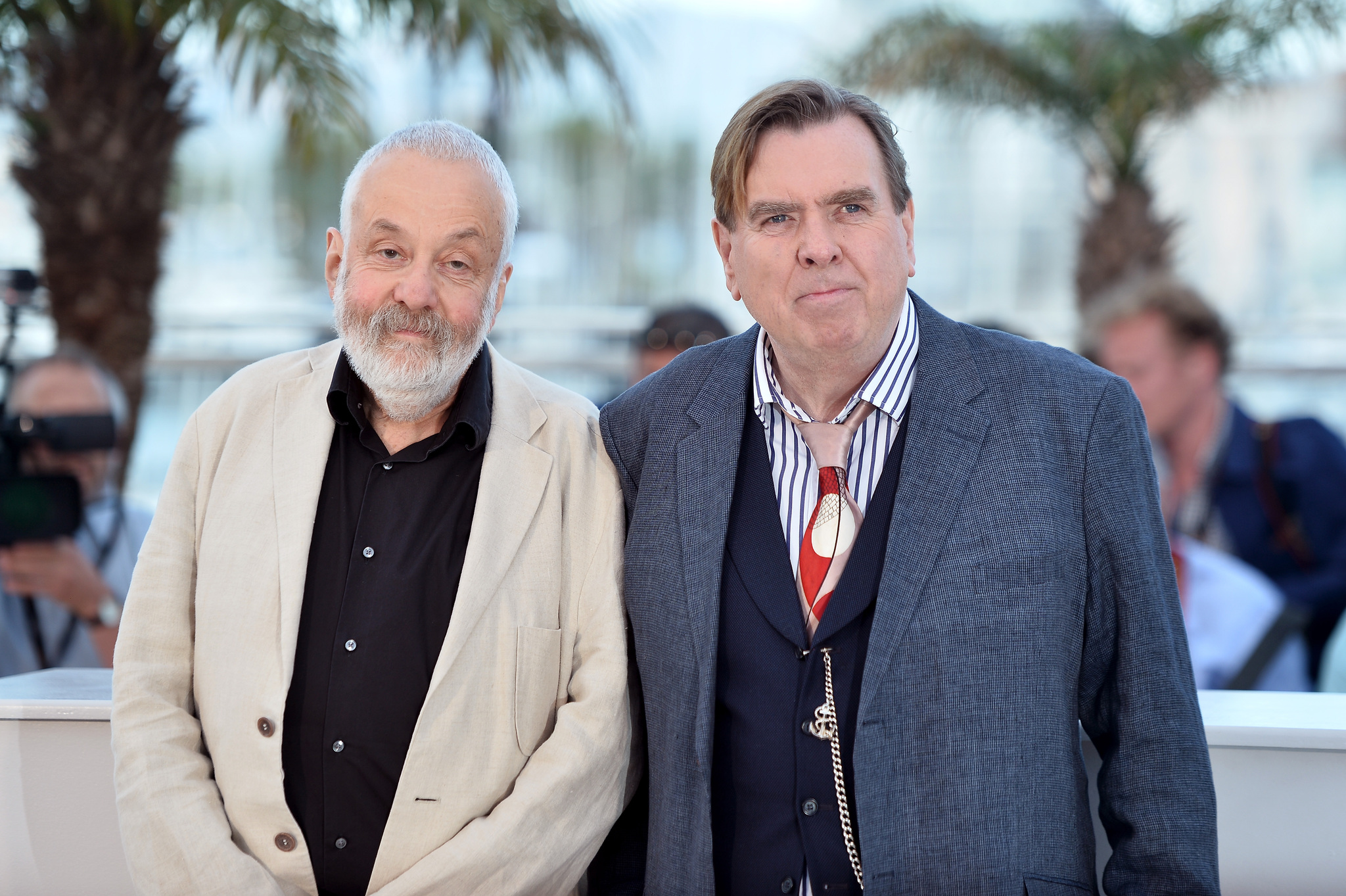 Timothy Spall and Mike Leigh at event of Mr. Turner (2014)