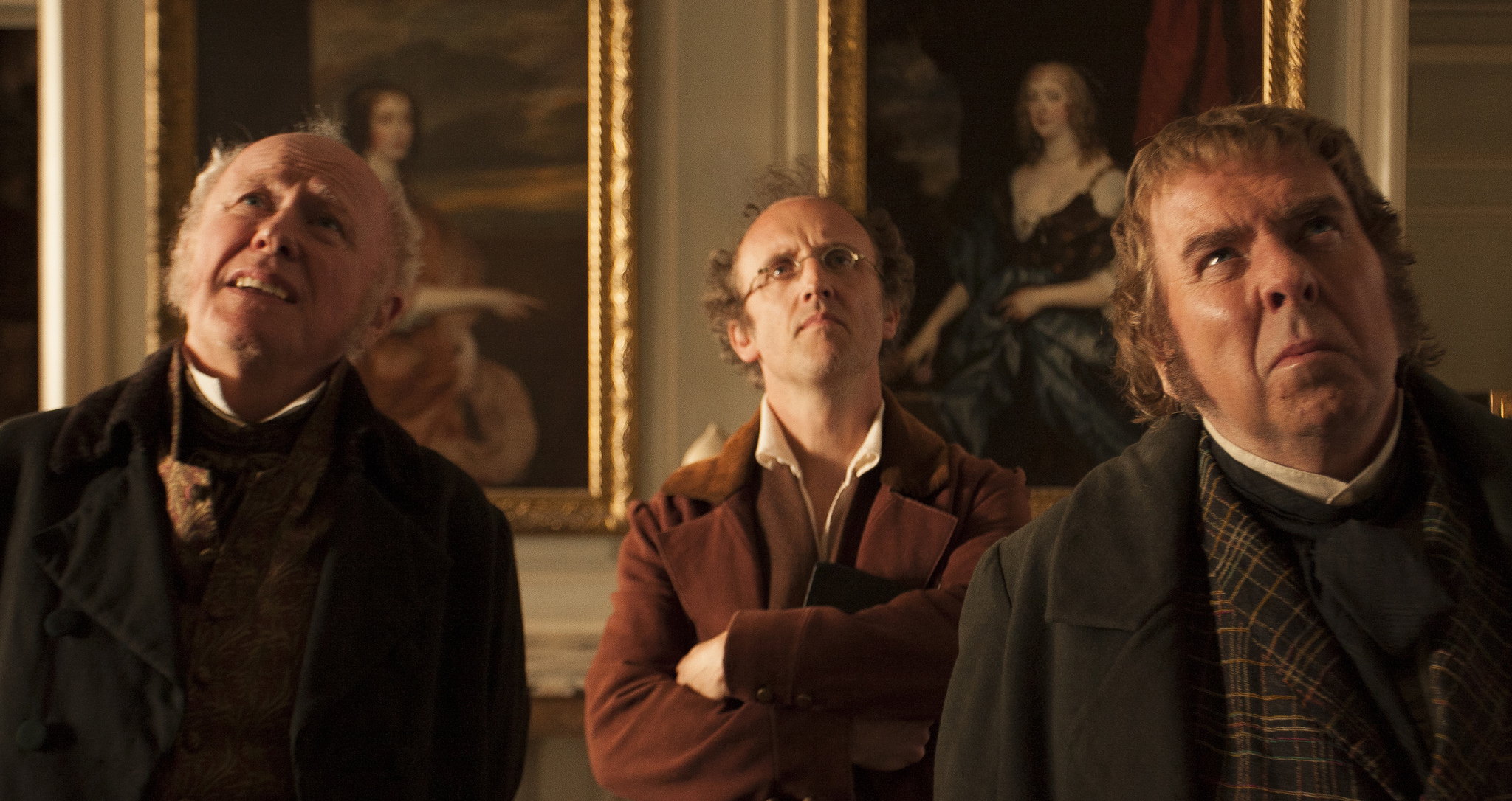 Still of Timothy Spall, David Horovitch and Martin Savage in Mr. Turner (2014)