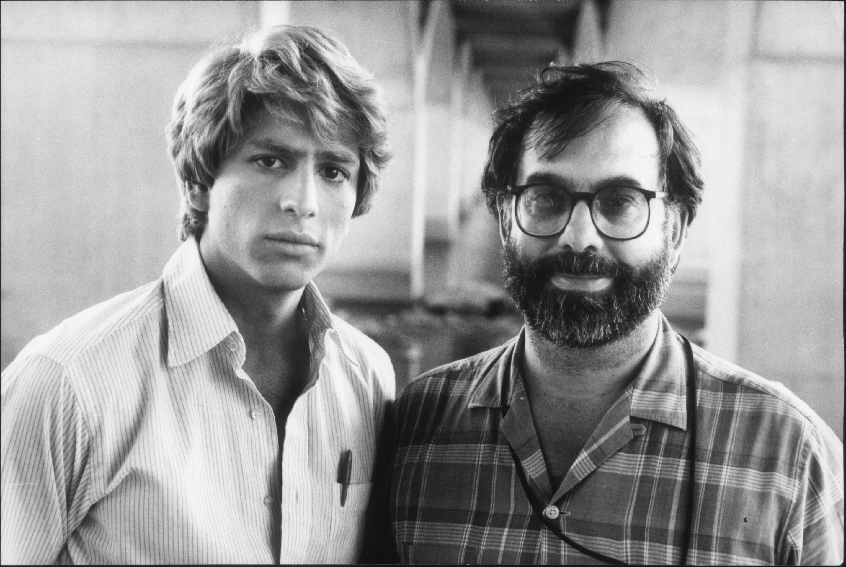 With Francis Coppola on the set of Rumble Fish