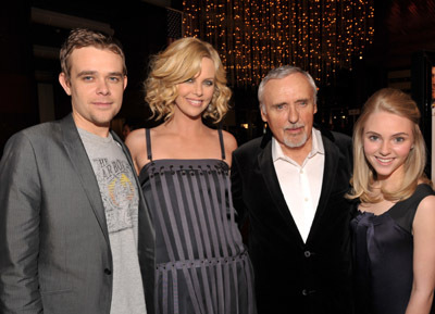 Charlize Theron, Dennis Hopper, Nick Stahl and AnnaSophia Robb at event of Sleepwalking (2008)