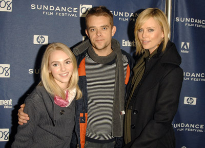 Charlize Theron, Nick Stahl and AnnaSophia Robb at event of Sleepwalking (2008)