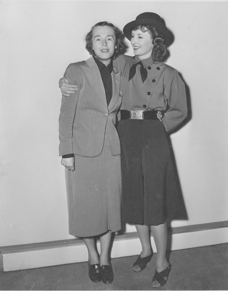 Barbara Stanwyck and Edna Shotwell