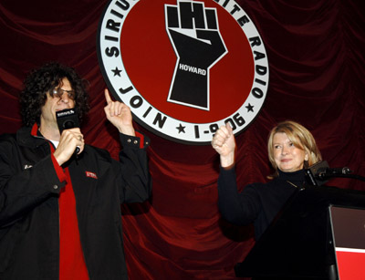 Howard Stern and Martha Stewart