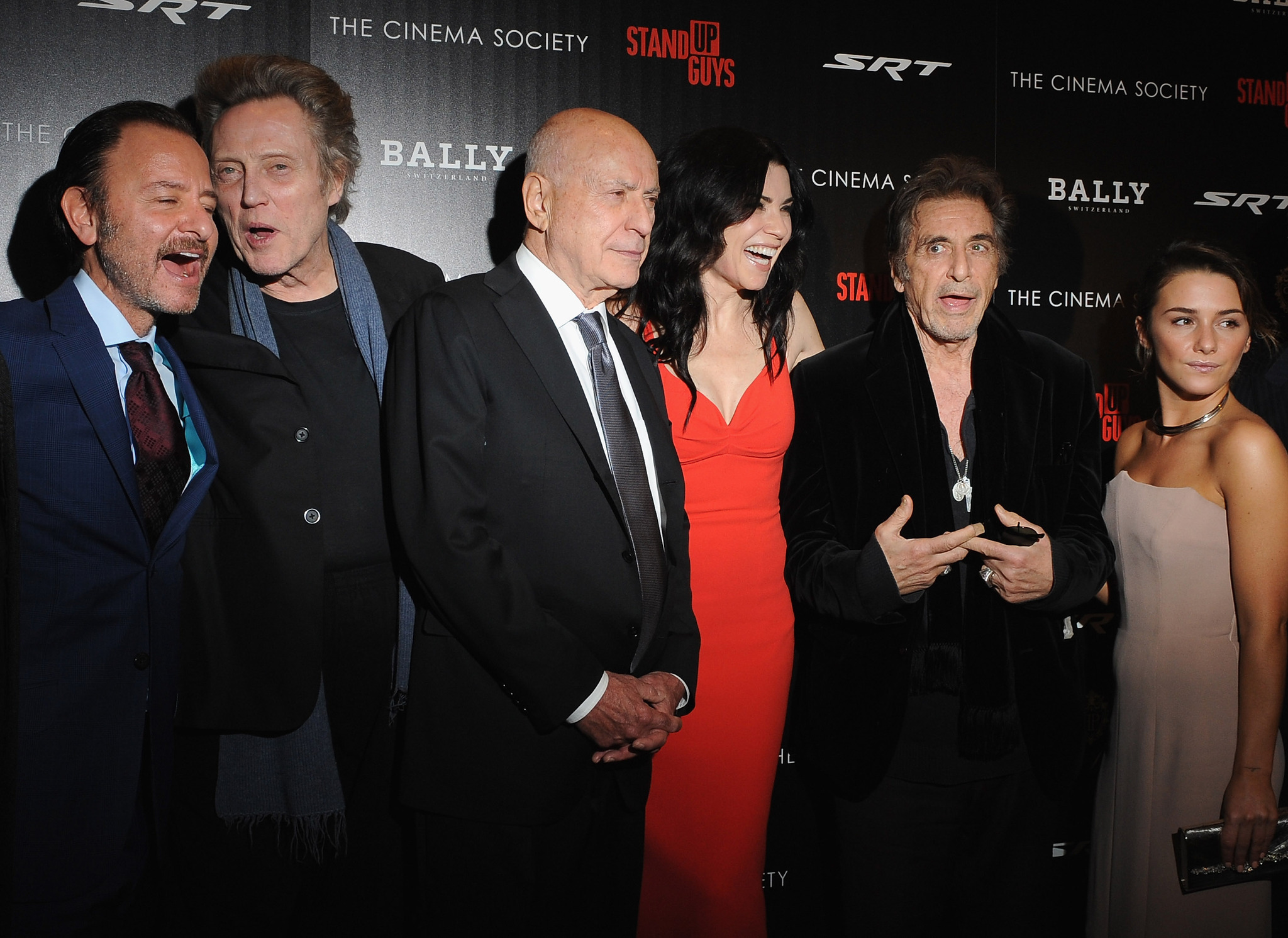 Al Pacino, Alan Arkin, Julianna Margulies, Christopher Walken, Fisher Stevens and Addison Timlin at event of Stand Up Guys (2012)