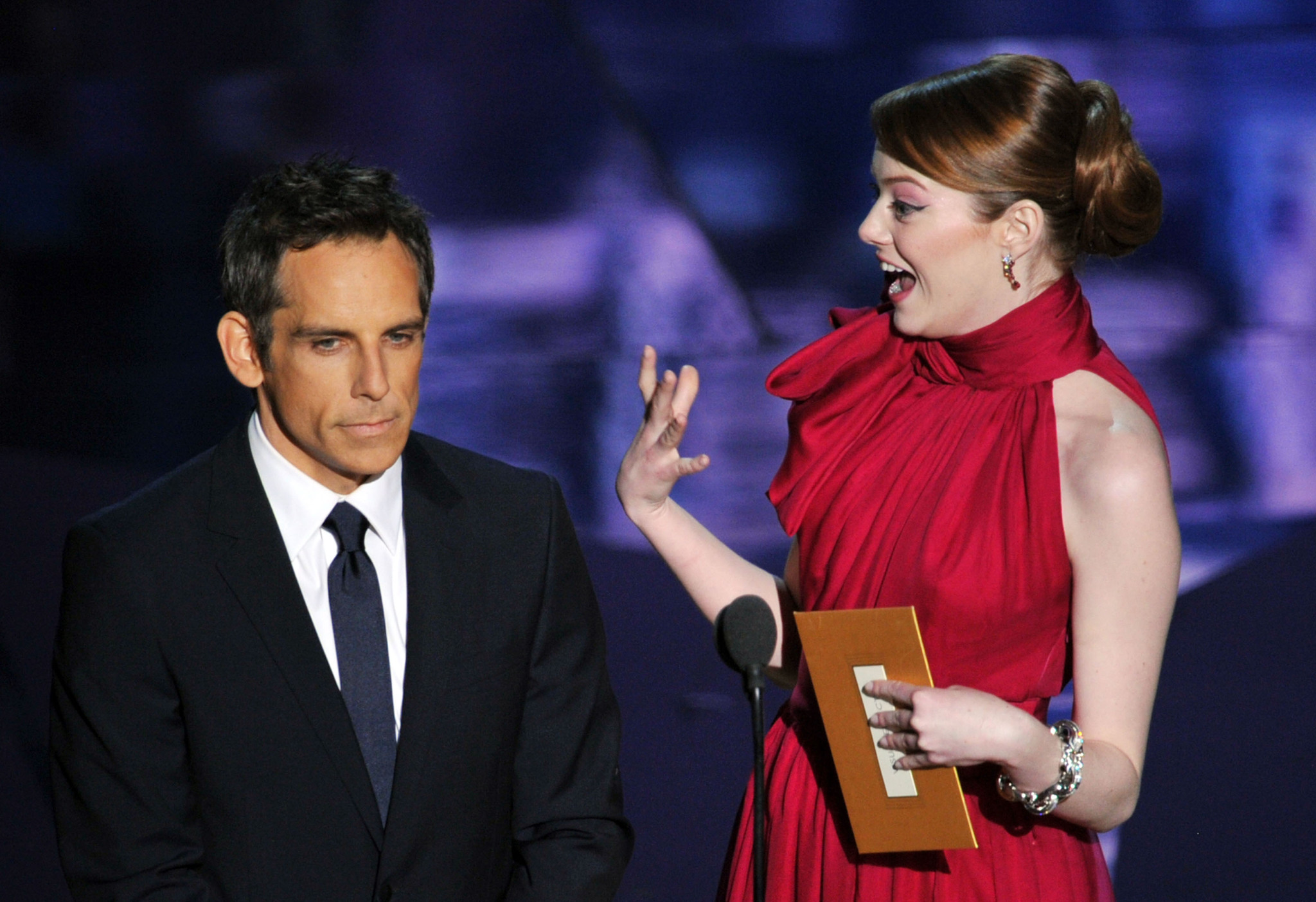 Ben Stiller and Emma Stone