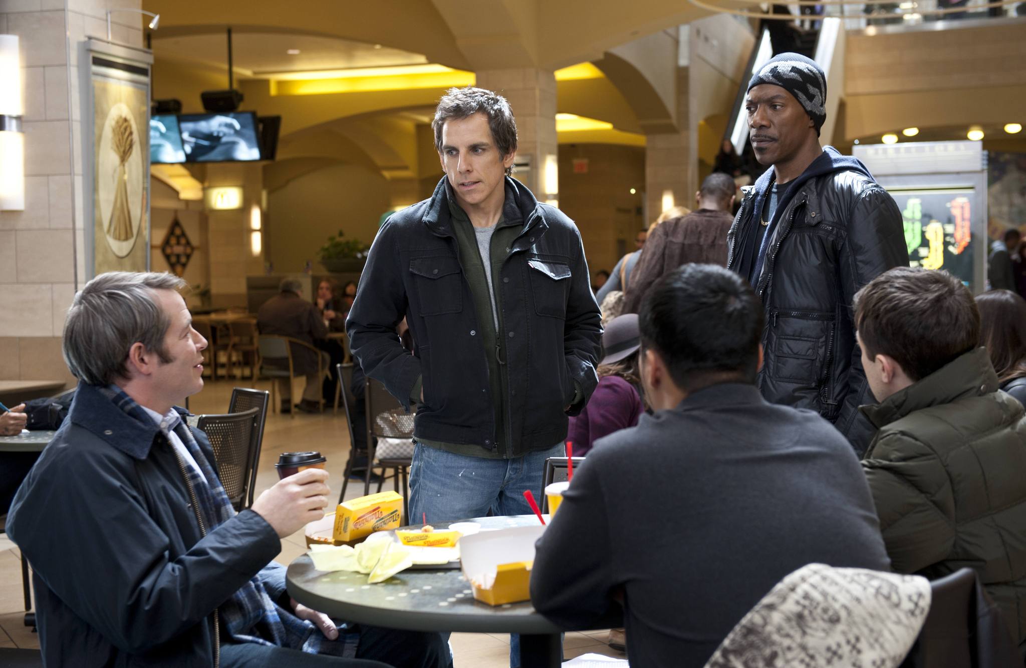 Still of Matthew Broderick, Eddie Murphy, Casey Affleck and Ben Stiller in Dangoraizio apiplesimas (2011)