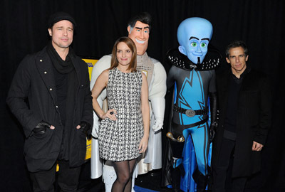 Brad Pitt, Ben Stiller and Tina Fey at event of Megamaindas (2010)