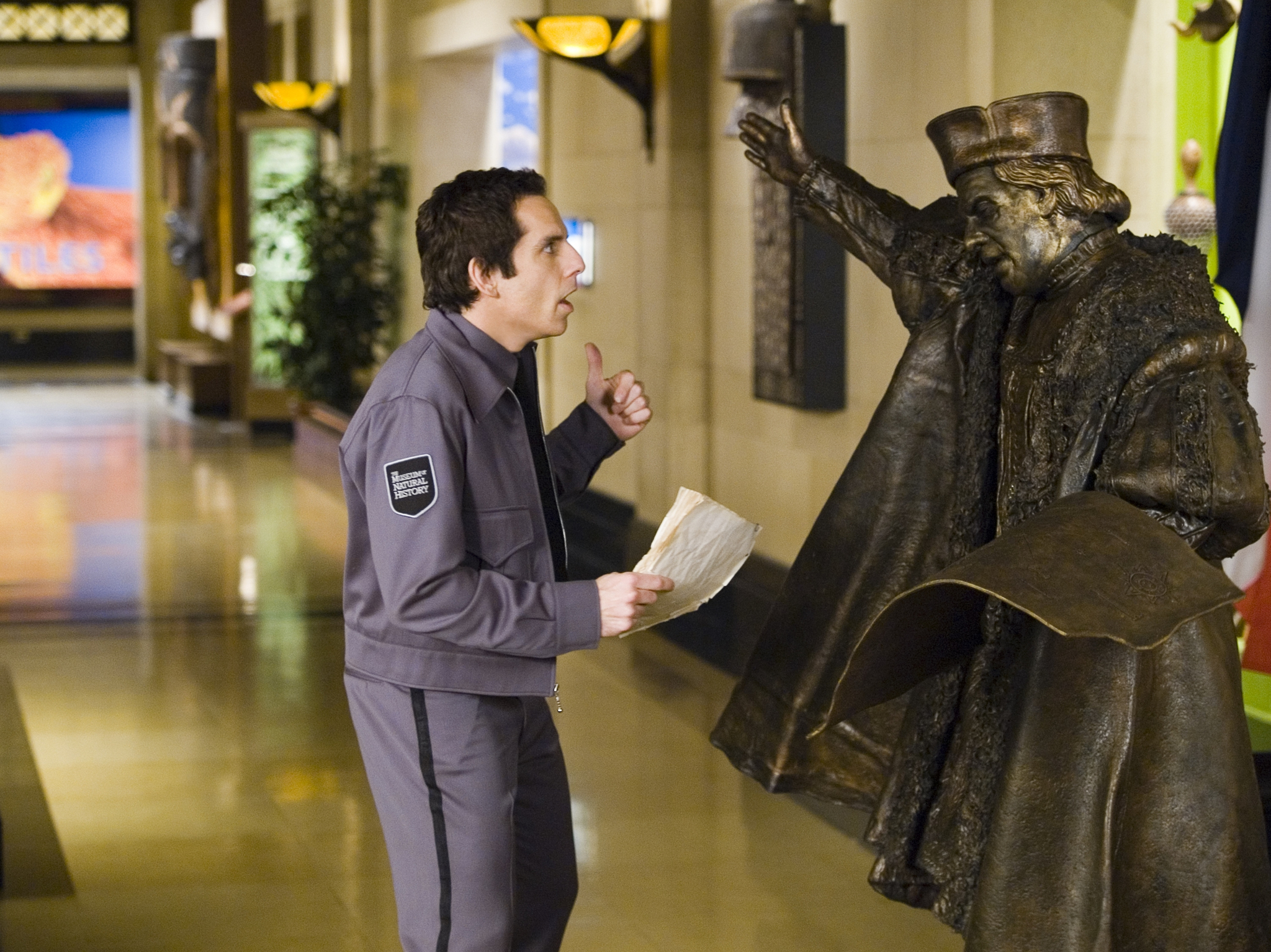 Still of Ben Stiller and Pierfrancesco Favino in Naktis muziejuje (2006)