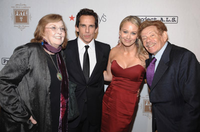 Ben Stiller, Jerry Stiller, Anne Meara and Christine Taylor