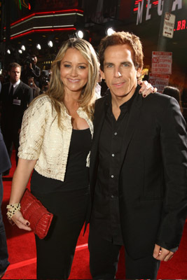 Ben Stiller and Christine Taylor at event of Gelezinis zmogus (2008)