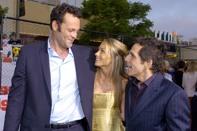 Vince Vaughn, Ben Stiller and Christine Taylor at event of Dodgeball: A True Underdog Story (2004)