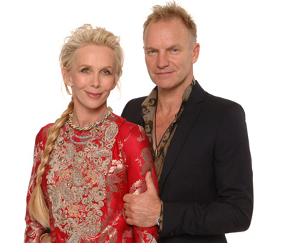 Sting and Trudie Styler