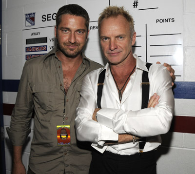 Sting and Gerard Butler