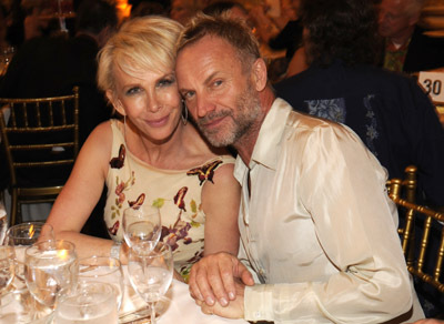 Sting and Trudie Styler