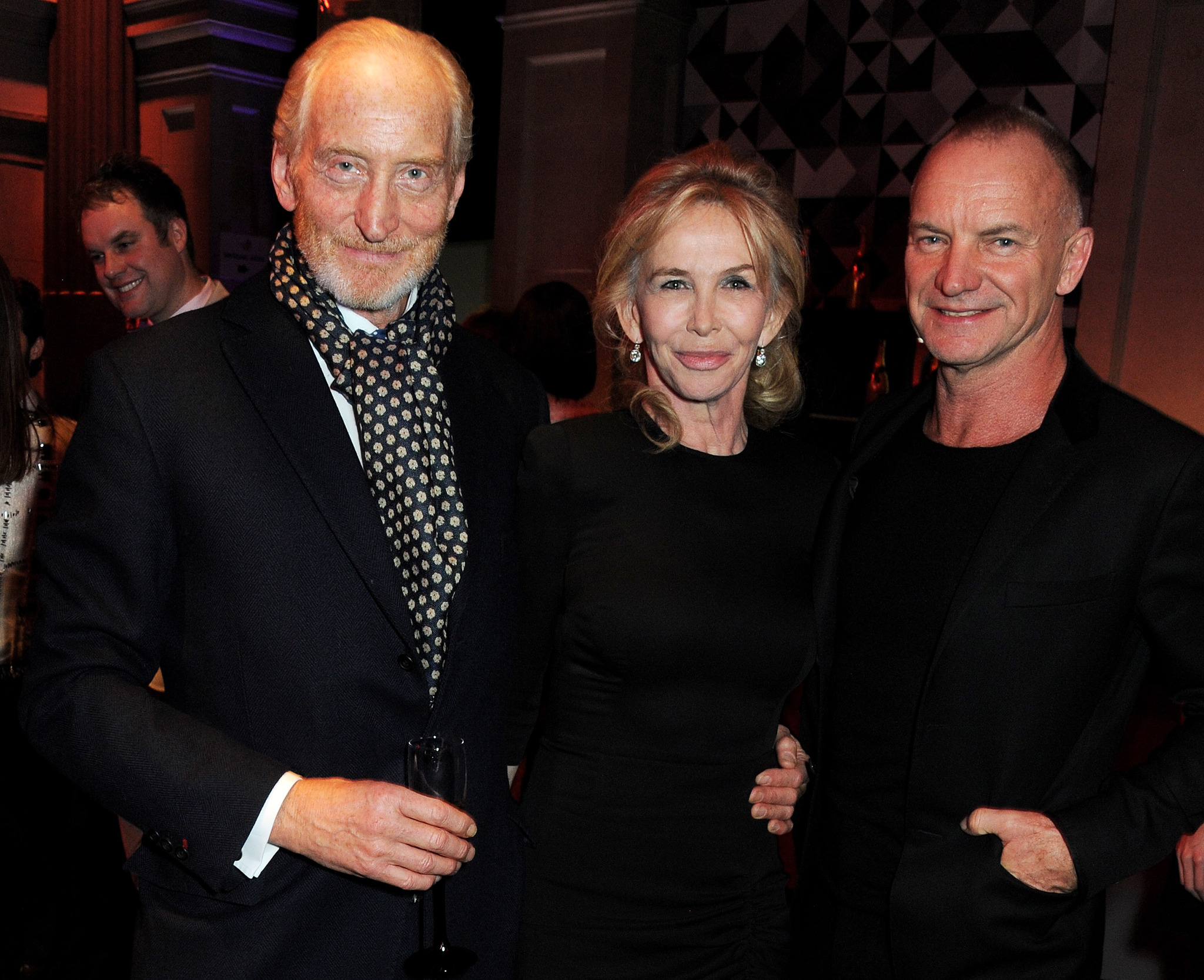 Charles Dance, Sting and Trudie Styler