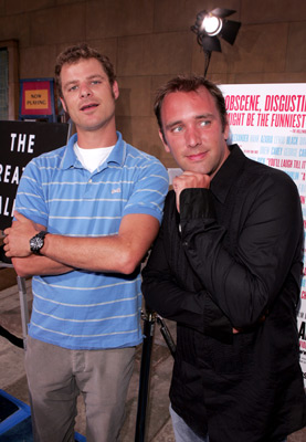 Matt Stone and Trey Parker at event of The Aristocrats (2005)