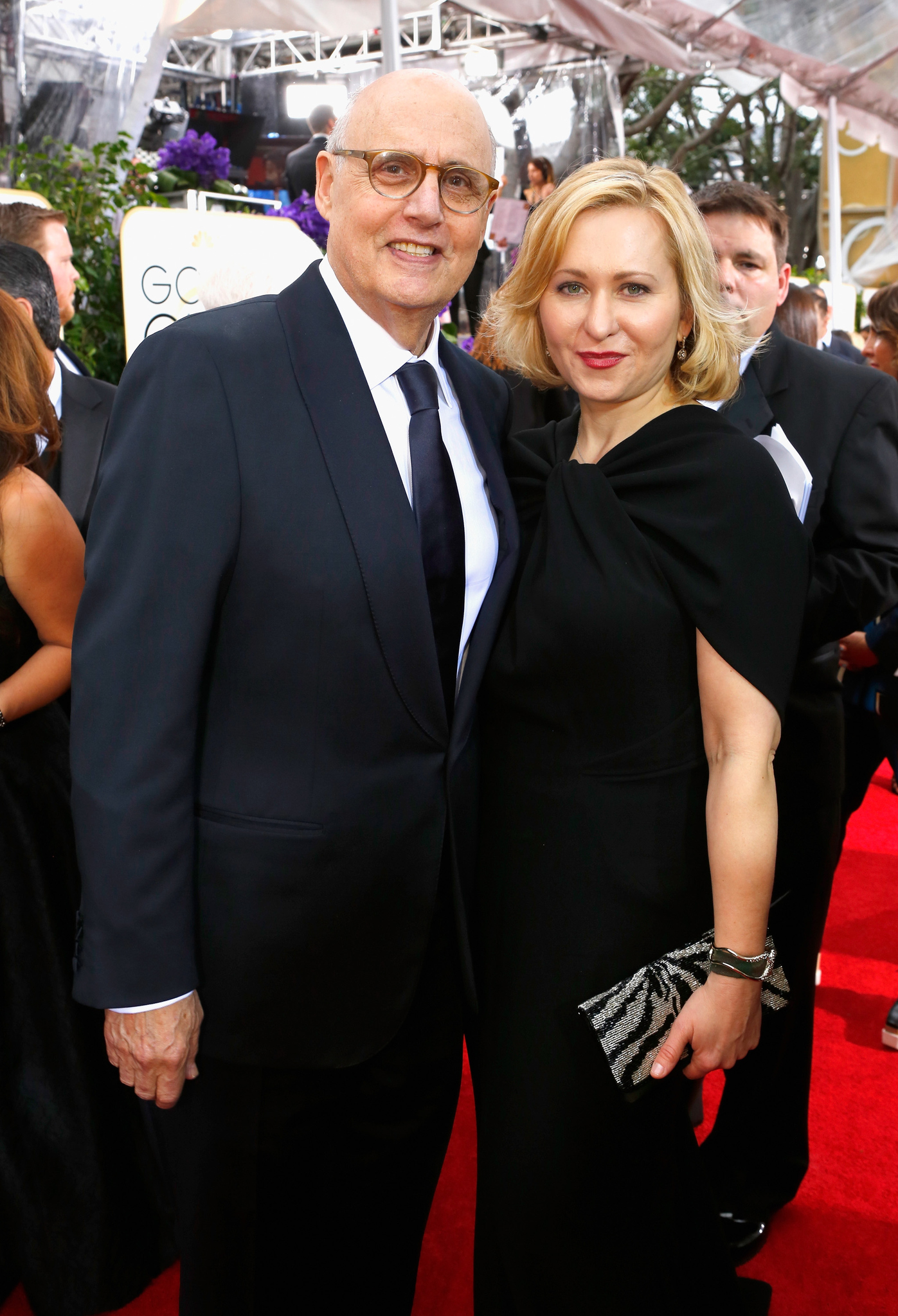 Jeffrey Tambor and Kasia Ostlun at event of 72nd Golden Globe Awards (2015)