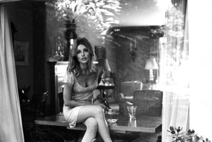 Sharon Tate during the filming of 