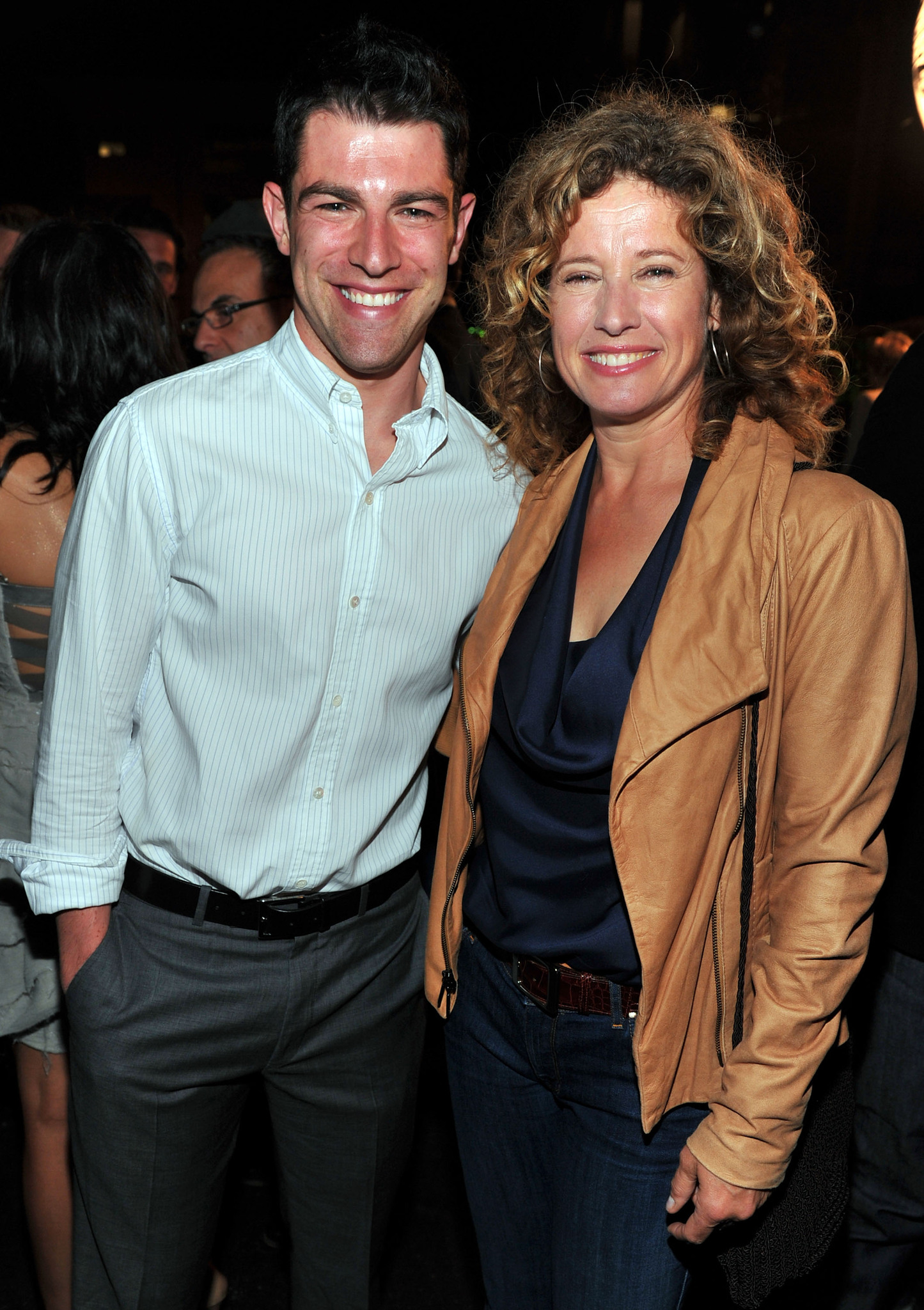 Nancy Travis and Max Greenfield