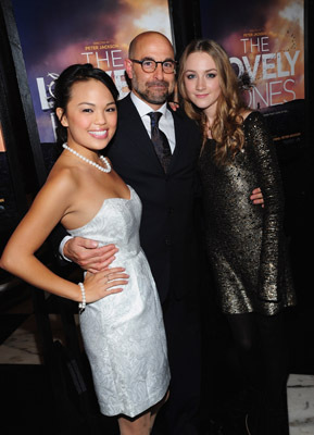 Stanley Tucci, Saoirse Ronan and Nikki SooHoo at event of The Lovely Bones (2009)