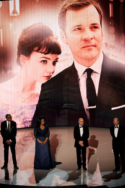 Stanley Tucci, Forest Whitaker, Oprah Winfrey and Peter Sarsgaard at event of The 82nd Annual Academy Awards (2010)