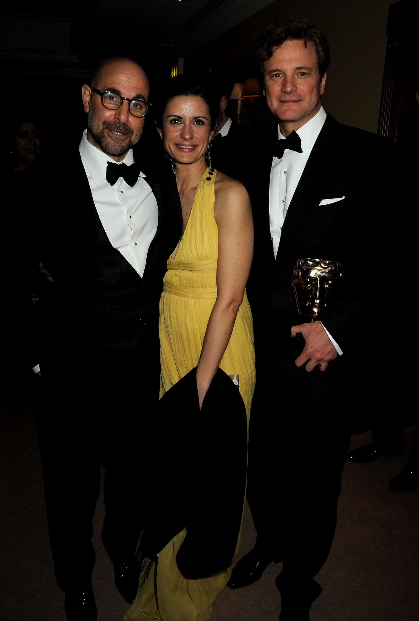 Colin Firth, Stanley Tucci and Livia Giuggioli