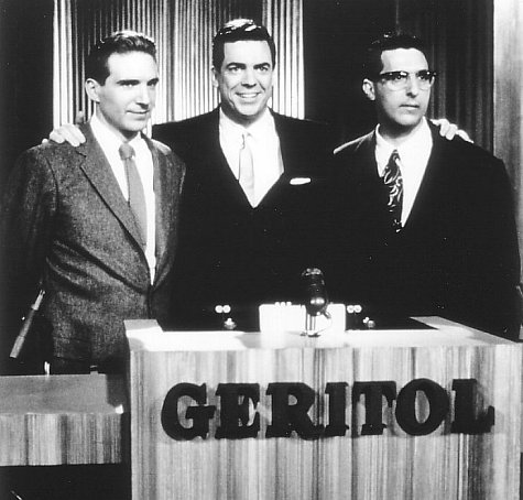 Still of Ralph Fiennes, Christopher McDonald and John Turturro in Quiz Show (1994)