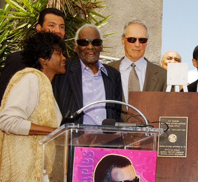 Clint Eastwood, Cicely Tyson and Ray Charles