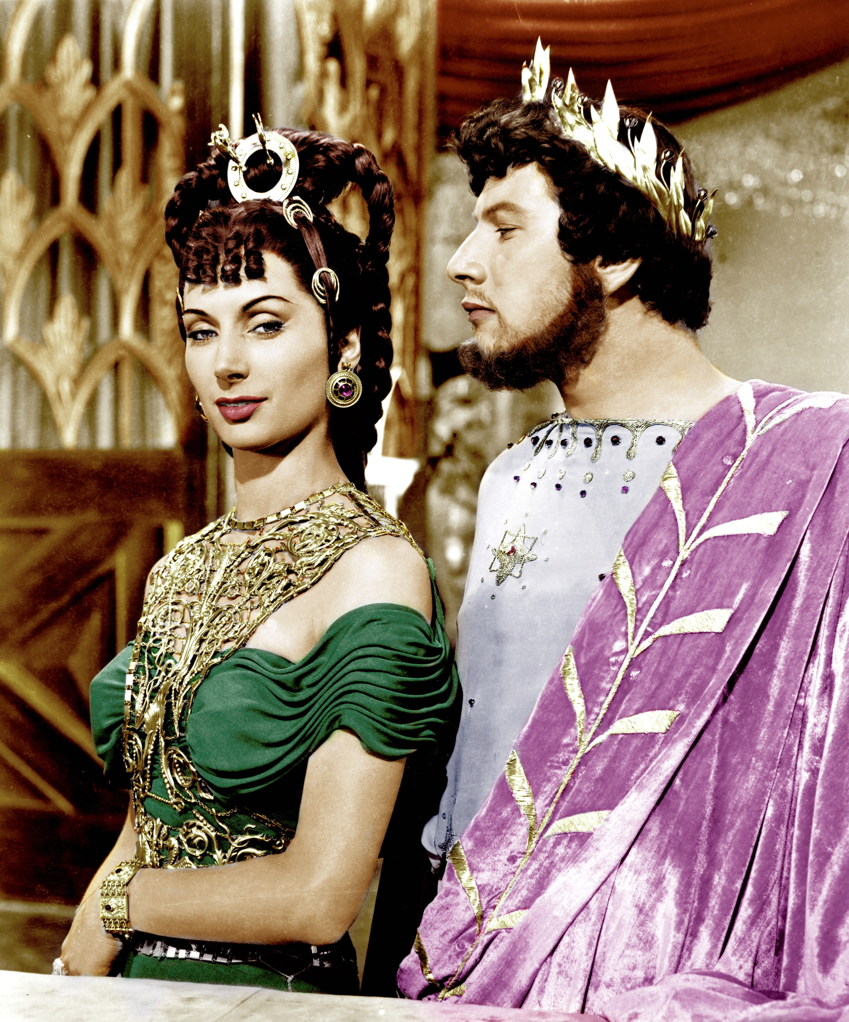 Still of Peter Ustinov and Patricia Laffan in Quo Vadis (1951)