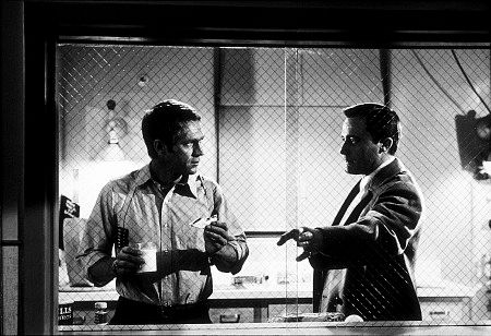 Steve McQueen with Robert Vaughn in 