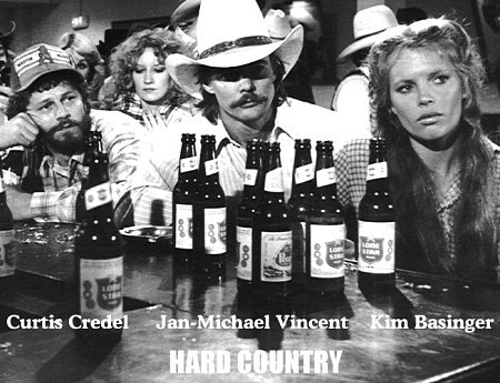 Kim Basinger, Jan-Michael Vincent and Curtis Credel in Hard Country (1981)