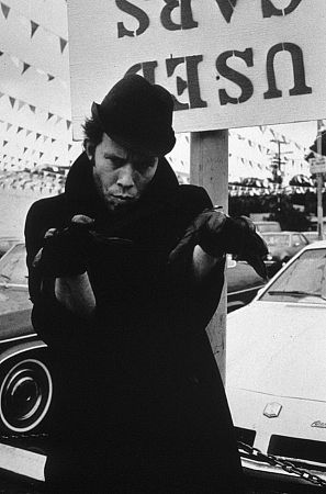 Tom Waits at a used car lot, 1978. Vintage silver gelatin, 9x6, mounted on 14x11 archival board, signed. $600 © 1978 Ulvis Alberts MPTV