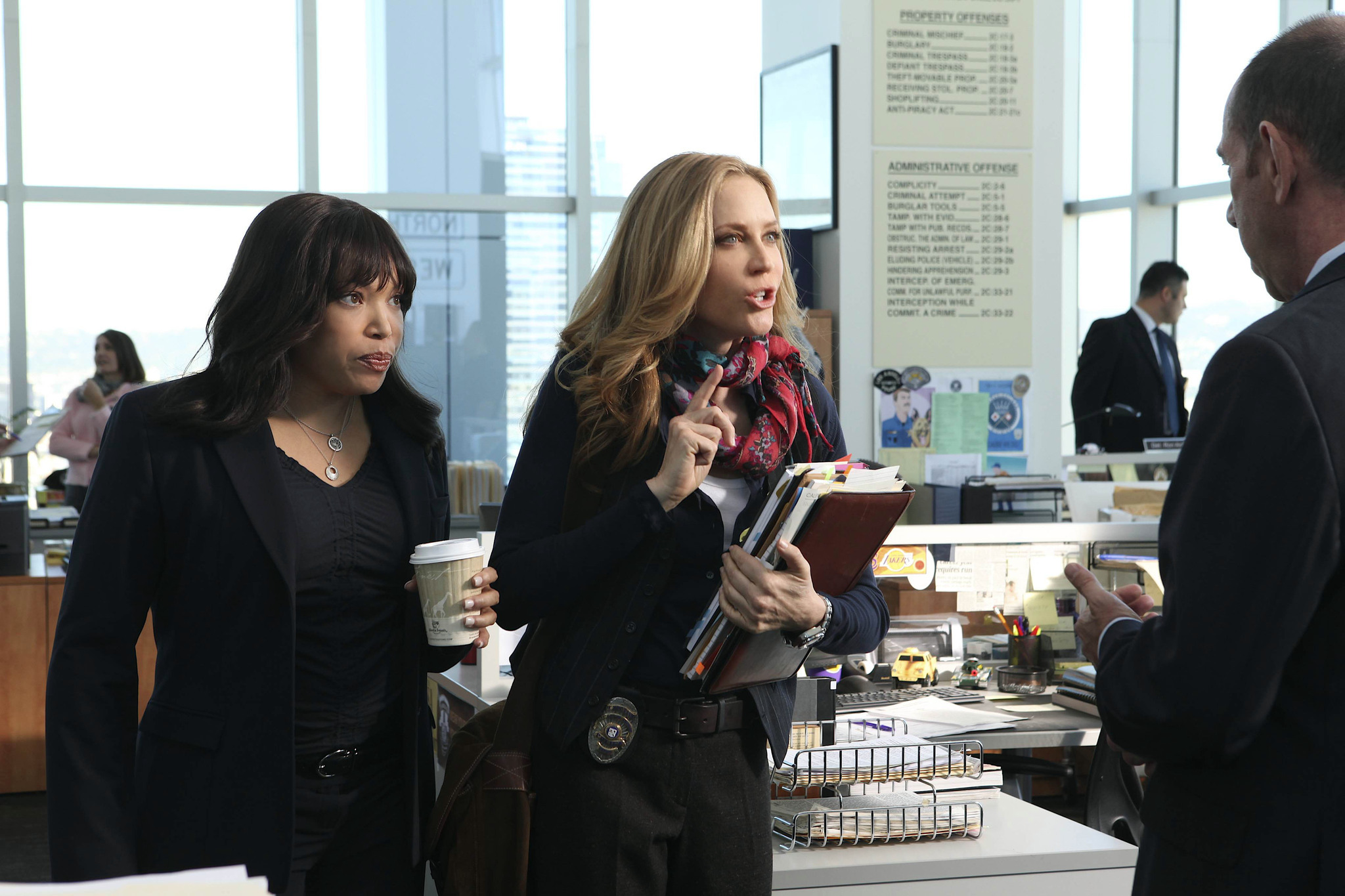 Still of Miguel Ferrer, Ally Walker and Tisha Campbell-Martin in The Protector (2011)
