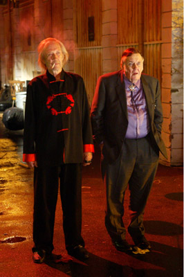 David Carradine and M. Emmet Walsh at event of Big Stan (2007)