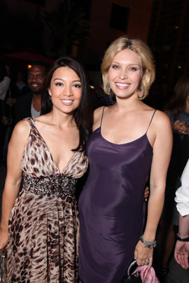 Ming-Na Wen and Alaina Huffman at event of SGU Stargate Universe (2009)