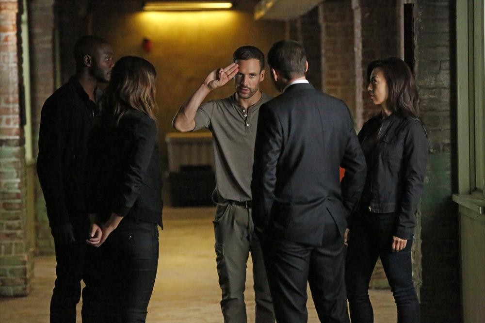 Still of Ming-Na Wen, Clark Gregg, Nick Blood and Chloe Bennet in Agents of S.H.I.E.L.D. (2013)