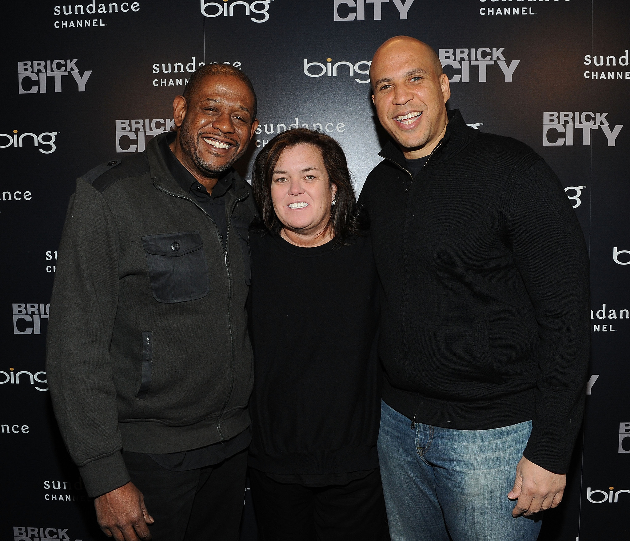 Forest Whitaker and Cory Booker at event of Brick City (2009)