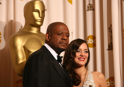 Forest Whitaker and Marion Cotillard at event of The 80th Annual Academy Awards (2008)